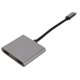 thumbnail image 3 of El concentrador de interfaz multimedia USB C a HD admite adaptador de interfaz multimedia 4K 60 HZ USB C a HD dual, 3 of 5