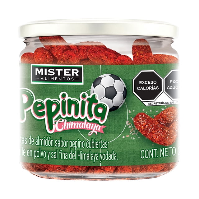 Gomitas Mister Alimentos sabor pepino con chile Chimalaya 250 g