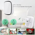 thumbnail image 3 of Juego de timbre inalámbrico para una conectividad perfecta, diseño resistente al agua según el estándar IP44, múltiples melodías, volumen ajustable, 2 transmisores y 1 receptor, instalación rápida, 3 of 5