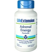 Life Extension Adrenal Energy Formula Vegetarian Capsules, 120 Ct