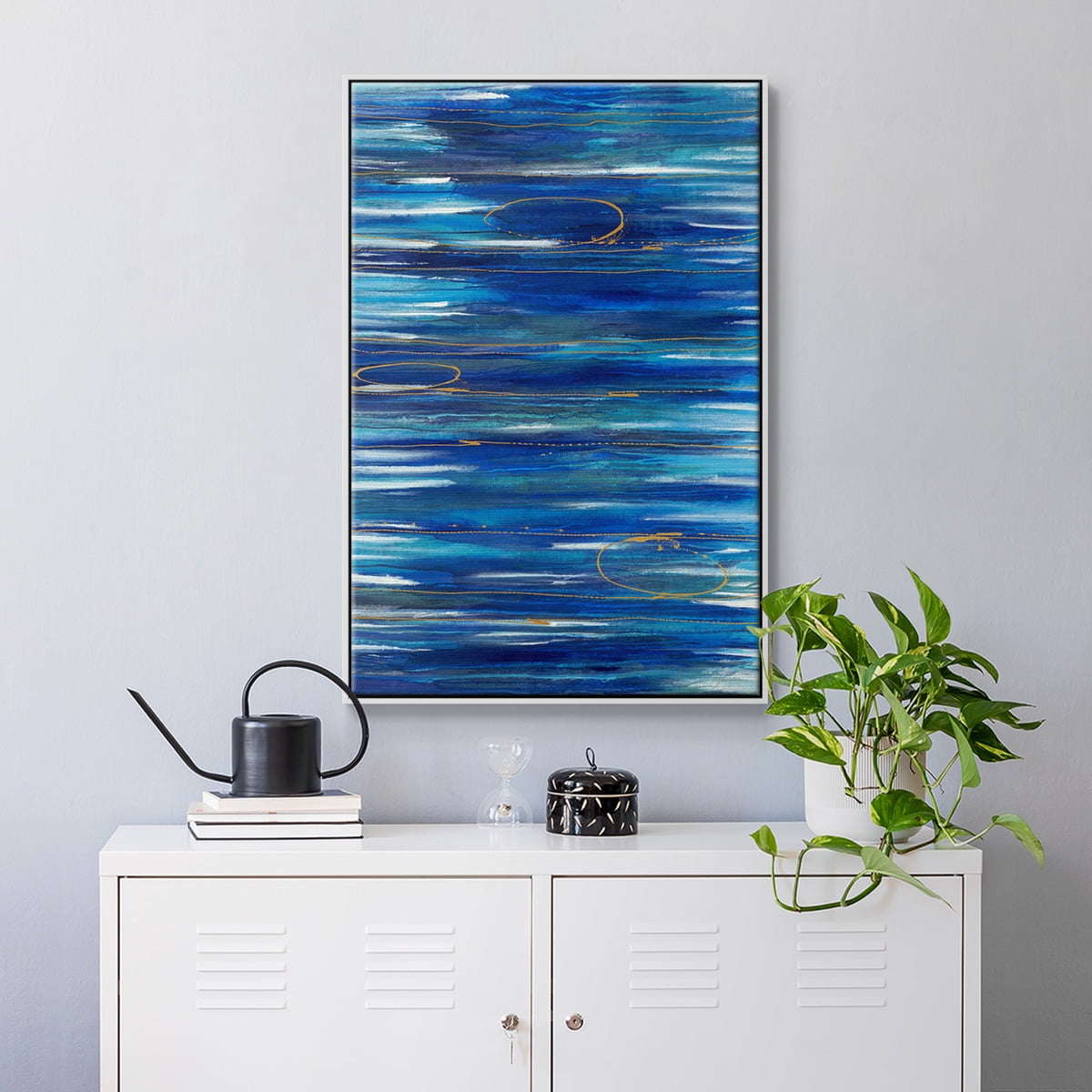 Waterworld Framed Premium Gallery Wrapped Canvas - Ready to Hang