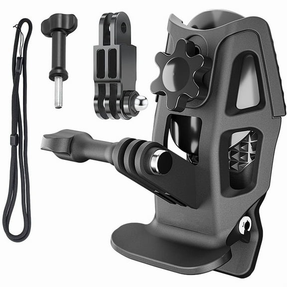 Motorcycle Helmet Mount Compatible with GoPro Hero 13/12/11/10/9 Adjustable Helmet Mount for Insta360 X5/X4/X4 Air Action Camera