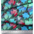 thumbnail image 3 of Soimoi polyester Crepe Fabric brush stroke & colorful Heart Decor Fabric Printed Yard 52 Inch Wide, 3 of 3