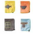 thumbnail image 2 of Maoww Microfibre Dish Bowl Pan Glass Cloths Washing Towel Cartoon Pattern Kitchen Cleaning Wiping Rags, 2 of 8