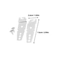 thumbnail image 2 of PAMINGONO 4pcs Dishwasher Replacement Rack Metal Silver for Prevent Shaking at Home, 2 of 8