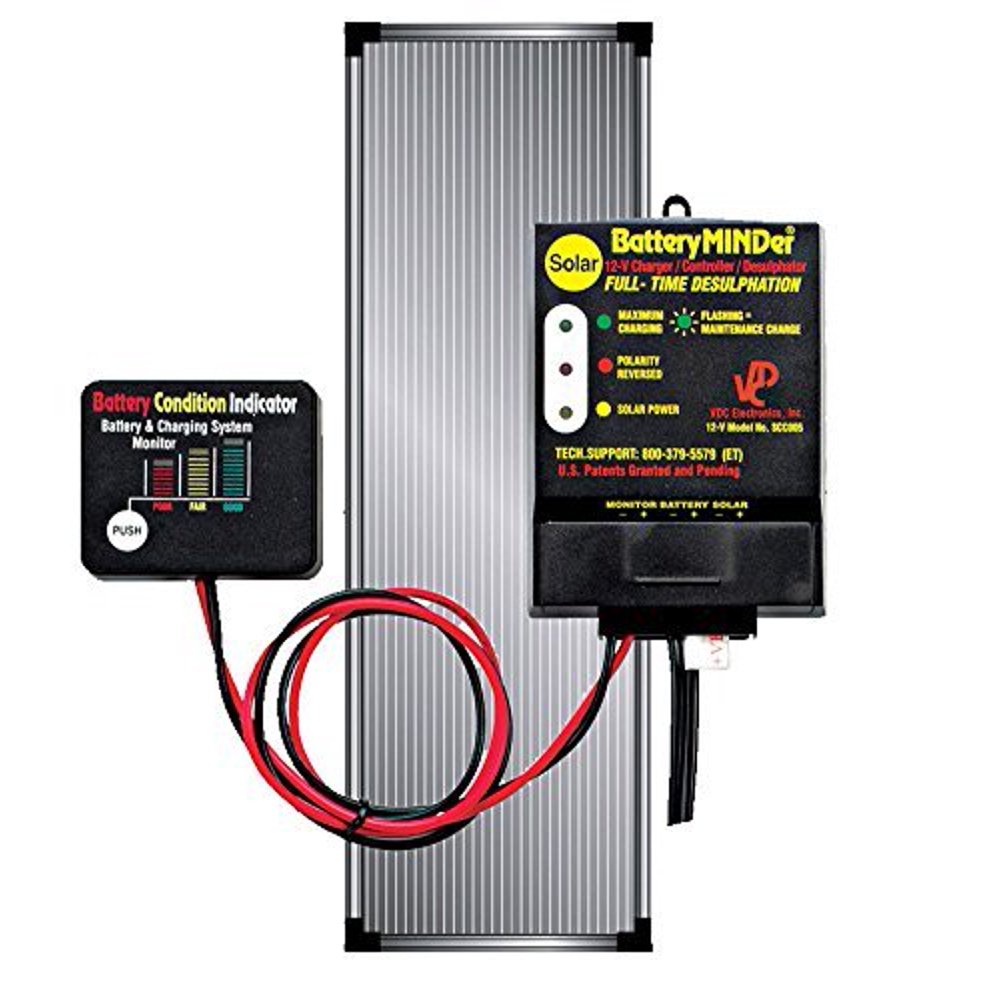 BatteryMINDer 12 Volt Solar Charging System with 5 Watt Panel and