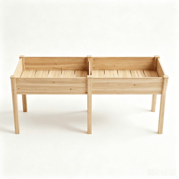 Wooden Raised Garden Bed with Legs, 72"L x 23"W Elevated Reinforced Large Planter Box for Vegetable Flower Herb Outdoors