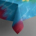 thumbnail image 3 of Colorful Rainbow Tie Dye Spiral Pattern Rectangle Tablecloth 60"x84",Waterproof Polyester Rectangle Table Cloth, Wipeable Spillproof Polyester Tablecloth for Dining, Camping, Indoor and Outdoor, 3 of 5