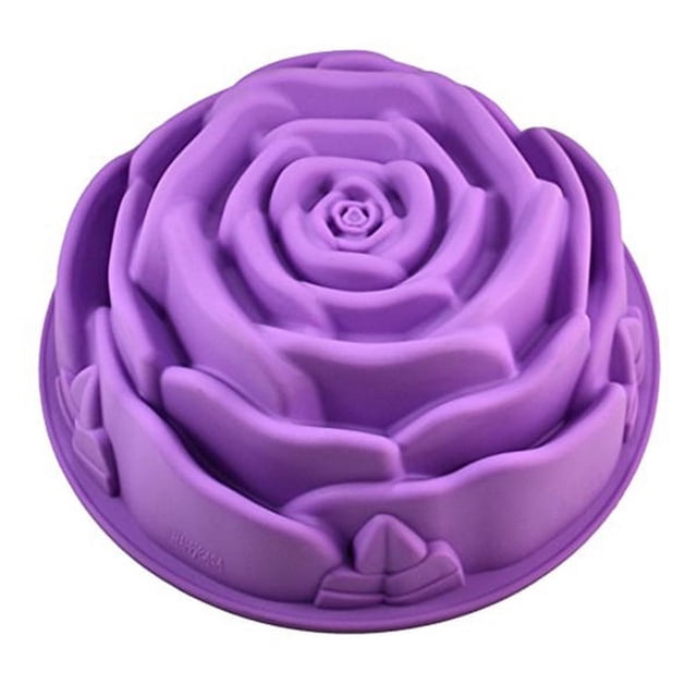 unbranded Reutilizable De Silicona Para Pastel Y Gelatina Color Morado Fácil De Limpiar