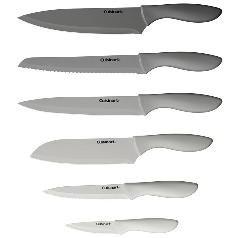 12 Piece Set Cuisinart KNIFE Set Stainless Steel Advantage w/ Blade Guards  NEW!