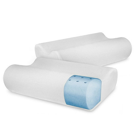 BioPEDIC Classic Contour Memory Foam Pillow, 2 Pack