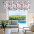 thumbnail image 2 of Window Valance for Kitchen,Sea Fish Ocean Coral Rod Pocket Curtain Valances Short Curtains Drapes Panel,Summer Coastal Shell Conch Window Treatment Topper for Living Room Bathroom Bedroom Home Decor, 2 of 9