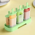 thumbnail image 4 of DIY Popsicle Mould - Colorful Ice Cream Maker with 6 Slots, Durable Plastic Freezer Mould, Easy Release for Homemade Ice Lollies, Ideal for Fruit Juices and Yogurt, Perfect for Family and Parties, 4 of 6