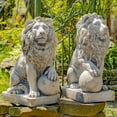 thumbnail image 2 of Magnesium Pair of Lion Statues (Set of 2)(Outdoor Safe), 2 of 8