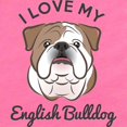 thumbnail image 2 of CafePress - I Love My English Bulldog - Cute Infant Bodysuit Baby Romper - Size Newborn - 24 Months, 2 of 3