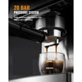 thumbnail image 3 of FL Professional Home Latte and Cappuccino Maker, 60 oz Tank, Temperature Display, Stainless Steel, 3 of 6