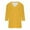 Yellow, variant on Bxsruta Blouse for Women, Women's Fashion Solid Color Loose T-shirt 3/4 Sleeves Blouse V-Neck Casual Tops, Brick Red Red