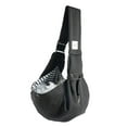 thumbnail image 3 of Transportín para mascotas Reversible, portátil, cómodo, arnés para mascotas, perros, gatos, bolso de hombro, bolsa suave para ir de compras, tienda de negro, 3 of 8
