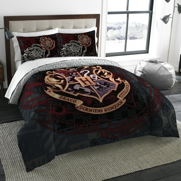 Harry Potter School Motto Twin Full, Harry Potter Queen Bed Set