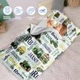thumbnail image 3 of Kainsy Toddler Nap Mat, Personalized Name Tractor Series Nap Mats for Daycare Preschool Kindergarten Sleeping Bag for Kids Boys Nap Mat with Removable Pillow and Soft Blanket Harvester, 3 of 9