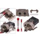 thumbnail image 4 of Conjunto de caja de engranajes de motor , caja de transferencia de transmisión, de transmisión, varil de dirección para SCX10 1:10, act Hugo piezas de coche rc, 4 of 10