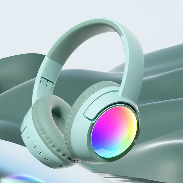 Auriculares Bluetooth, con cable e inalámbricos, de doble modo, plegables, suaves, de baja latencia, con batería de alta capacidad, 5.4 horas de duración de la batería, deportivos, para juegos, audífo