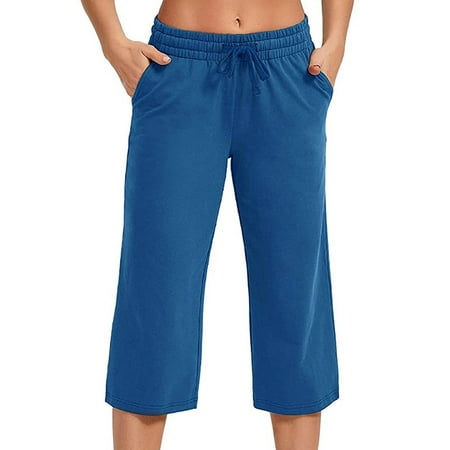 

Colisha Women Comfy Pajamas Sleepwear Pj Capris Lady Jogger Lounge Pyjama Lounge Wear Plus Size Sleep Crop Pant Legging Pocket