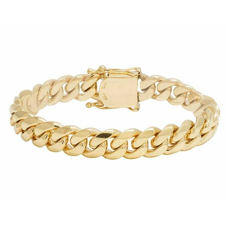 Jewelry Unlimited - 14K Men's Solid Yellow Gold Miami Cuban Link ...