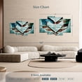 thumbnail image 4 of Elephant Stock Usa Heart Hands Wall Art - Horizontal Multi Panel Canvas - Living Room Wall Decor - Flags Multi Panel - Black And Blue Decor - 68" x 42", 4 of 8