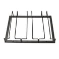 thumbnail image 4 of 3 Rows Wine Glass Rack Under Cabinet, Iron Art Upside Down Wine Glass Holder European Style Hanging Stemware Holder, 4 of 8