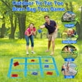 thumbnail image 2 of Outdoor Giant Tic Tac Toe Bean Bag Toss Games for Kids Adults Family, Large Outside Lawn Yard Backyard Carnival Field Day Game, Birthday Party Family Reunion Games Playground Fitness Equipment, 2 of 8