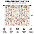 thumbnail image 2 of Blackout Kids Curtains,Pioneer Flower Floral Print Pattern Childrens Insulated Curtains Set Of 2,Bedroom Essentials,Toddler Room Decor 52"x84", 2 of 5