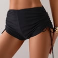 thumbnail image 4 of NIEWTR Ruched High Waist Swim Bottoms for Women Tummy Slim Full Coverage Bathing Suit Bottoms(Black,XL), 4 of 7