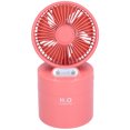 thumbnail image 2 of Humidificador con ventilador de 4000 mAh, pulverizador de niebla doble, carga USB, ventilador, humidificador de refrigeración para dormitorio, rojo, 2 of 10