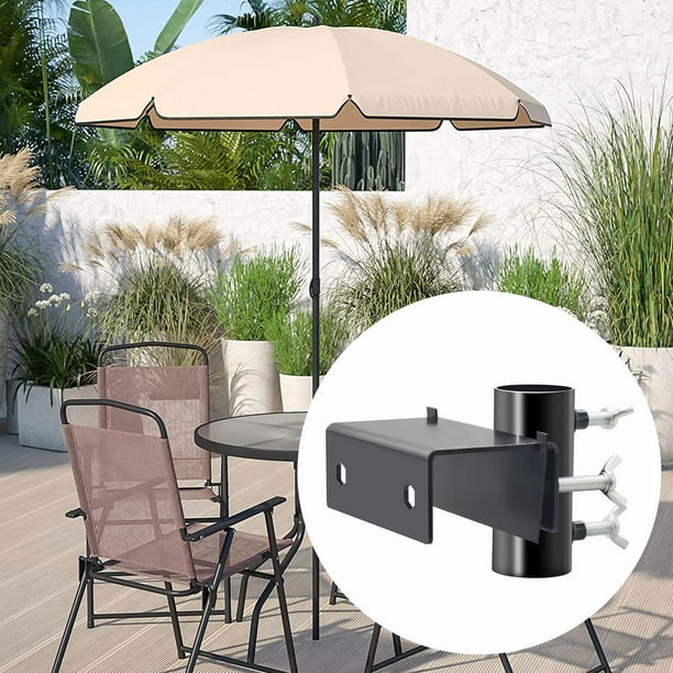 Soporte para sombrilla de terraza, abrazadera para sombrilla de barandilla, soporte para de terraza, para abrazadera de para poste de barandilla de Diámetro 36 cm