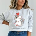 thumbnail image 3 of Cats Cuddles and Cupid Valentine's Day Sweatshirt, 3 of 10