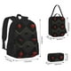 thumbnail image 2 of Disketp Red Poker Mochila Estampada de Gran Capacidad con Lonchera y Estuche, Set de 3 Piezas para Estudiantes, 2 of 7