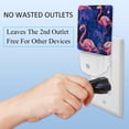 thumbnail image 3 of PhooArto Flamingos on Purple Galaxy Plug in LED Night Light Auto Sensor Dusk to Dawn Decorative Night for Bedroom, Bathroom, Kitchen, Hallway, Stairs, Baby's Room, Energy Saving, 3 of 7