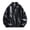 Black, variant on Men's Faux Crocodile Leather Embossed Moto Biker Jacket Coat Windproof Zip Up Outerwear with Shoulder Epaulets Pockets for Streetwear, Red, M