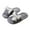 Gray, variant on Xfvqtps Fuzzy Slippers for Women Bow House Bedroom Open Toe Slide Comfy Fall Winte Furry Indoor Slipper Black