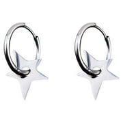 NUOKO Earrings Simple Cool Silver Earrings For Men And Women