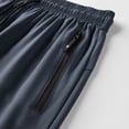 thumbnail image 4 of Jogging Pants Men Summer Lightweight Workout Athletic Joggers with Zipper Pockets Elastic Waist Drawstring Pants, 2XL, 4 of 4