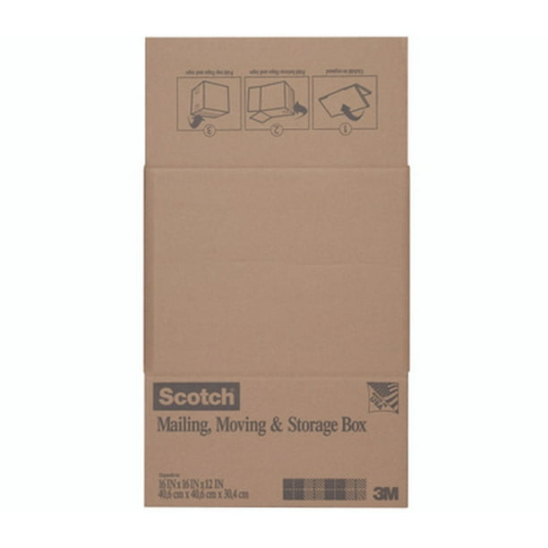 Scotch 8016.2FB 16 By 16 By 12 Inch Shipping Box