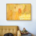 thumbnail image 3 of wall26 Framed Canvas Wall Art for Living Room, Bedroom Gold Palette Abstract Painting VII Canvas Prints for Home Decoration Ready to Hang - 16x24 inches, 3 of 4
