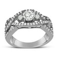 thumbnail image 4 of Perfect Designer 1 carat Round Diamond Engagement Ring for Women in White Gold, 4 of 4