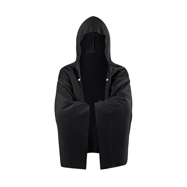 Decodeary Quick Dry Poncho Bath Towel Waterproof And Durable Poncho For Surfing Comfortable Beach Poncho Swim black
