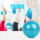 thumbnail image 5 of Pelota de ejercicios pequeña: minipelota de pilates para yoga, barra, fisioterapia, estiramientos y ejercicios de estabilidad central, azul cielo, 5 of 5