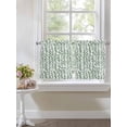 thumbnail image 4 of Green Ivy Leaves 2 Panel Kitchen Curtains for Small Windows, Spring Plants Botanical Modern Country Bathroom Tier Curtain, Short Window Treatment for Bedroom/Living Room 55"x24", 4 of 6
