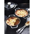thumbnail image 3 of STAUB Cast Iron Dutch Oven 0.75-qt Round Cocotte, Made in France, Serves 1, Matte Black, 3 of 14