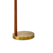 Oneach 63 MDF Arc Gold Floor Lamp Floor Lamp with Lamp Shade, Farmhouse Standing Lamp with Remote Control, dimmable bulb Switch for Bedroom, Living Room, Office, Decor